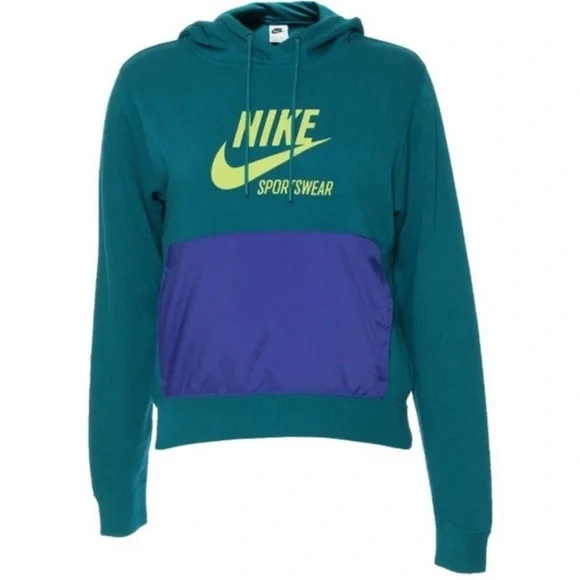 New Nike Heritage Fleece Pullover Hoodie top - Picture 4 of 7
